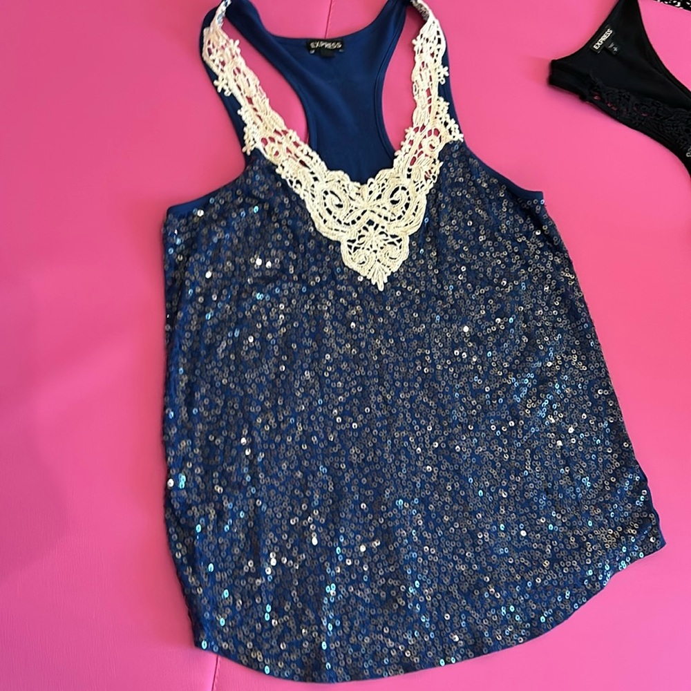 Express sequin tank